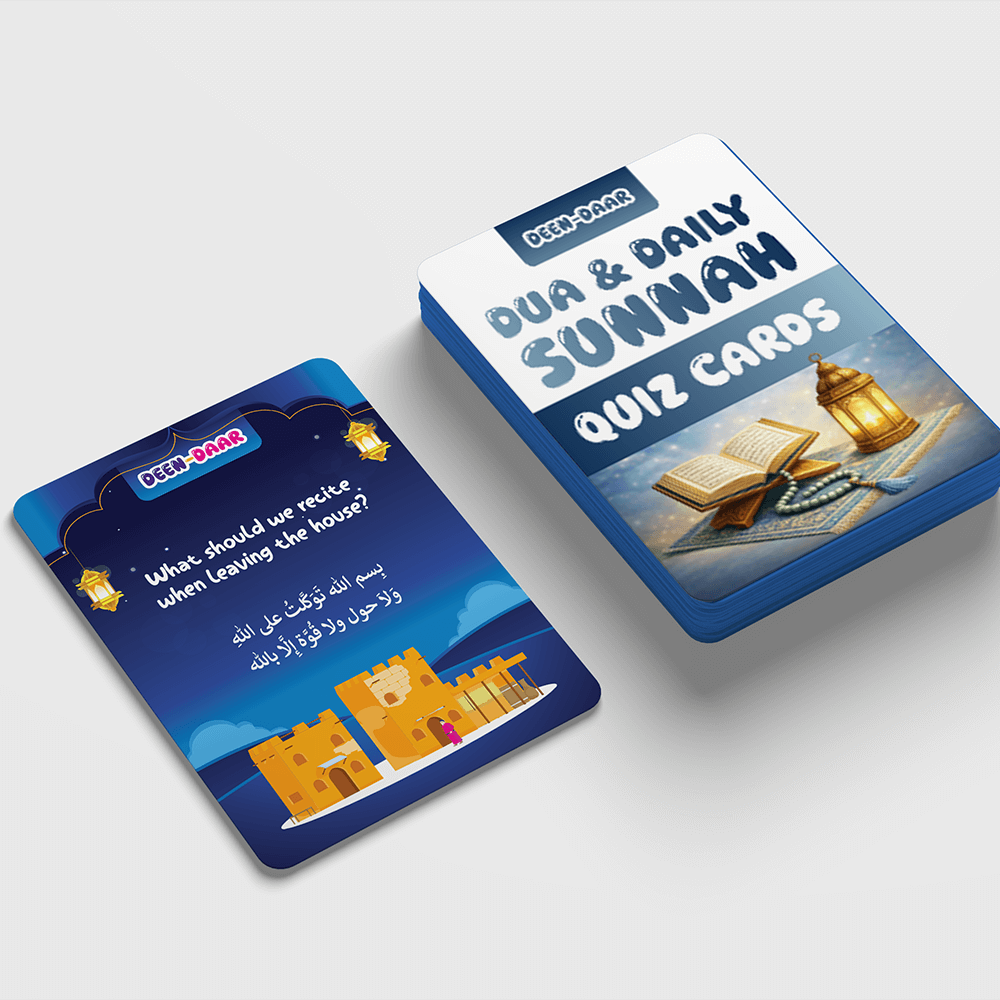 Dua and Sunnah Quiz Cards For Kids