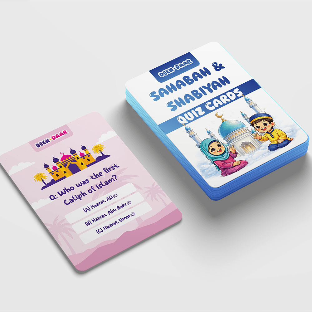 Sahabah And Sahabiyah Quiz Cards For Kids
